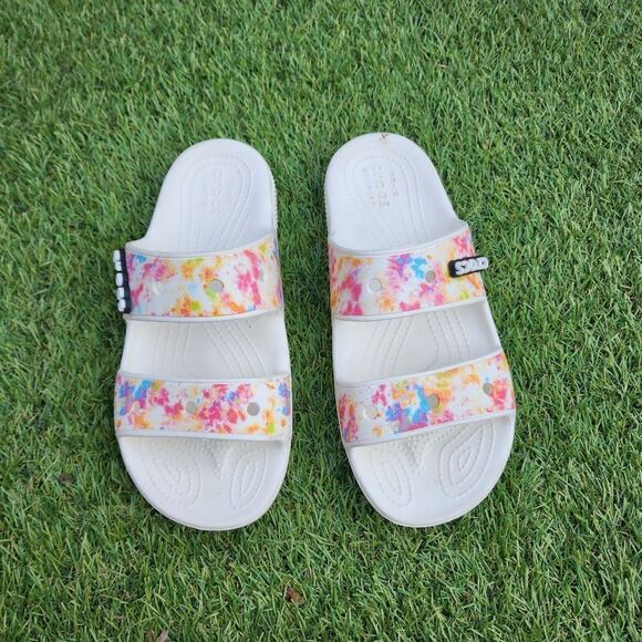 CROCS CLASSIC Tie Dye - Women's Sandals - SIZE 9 - Picture 2 of 7
